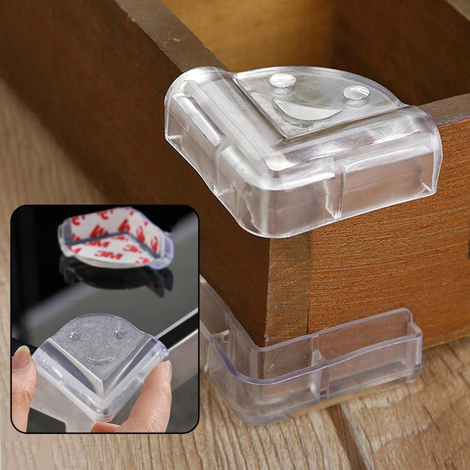 Baby safety corner protectors, 4-piece pack for tables Baby safety corner protectors, 4-piece pack for tables